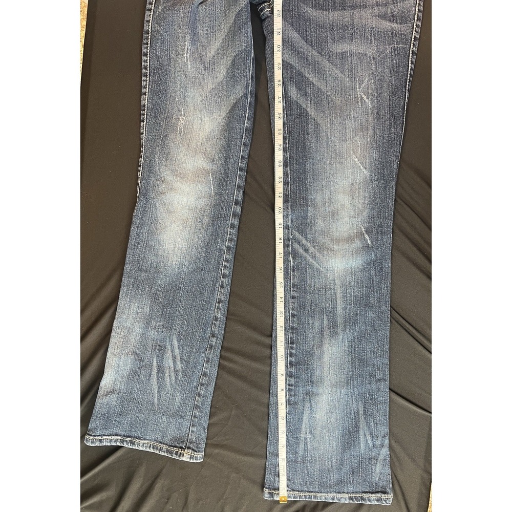 Rock 47 By Wrangler 5 X 34" Jeans Denim Low Rise Bootcut Western Cowgirl Y2K Vtg - Picture 6 of 7